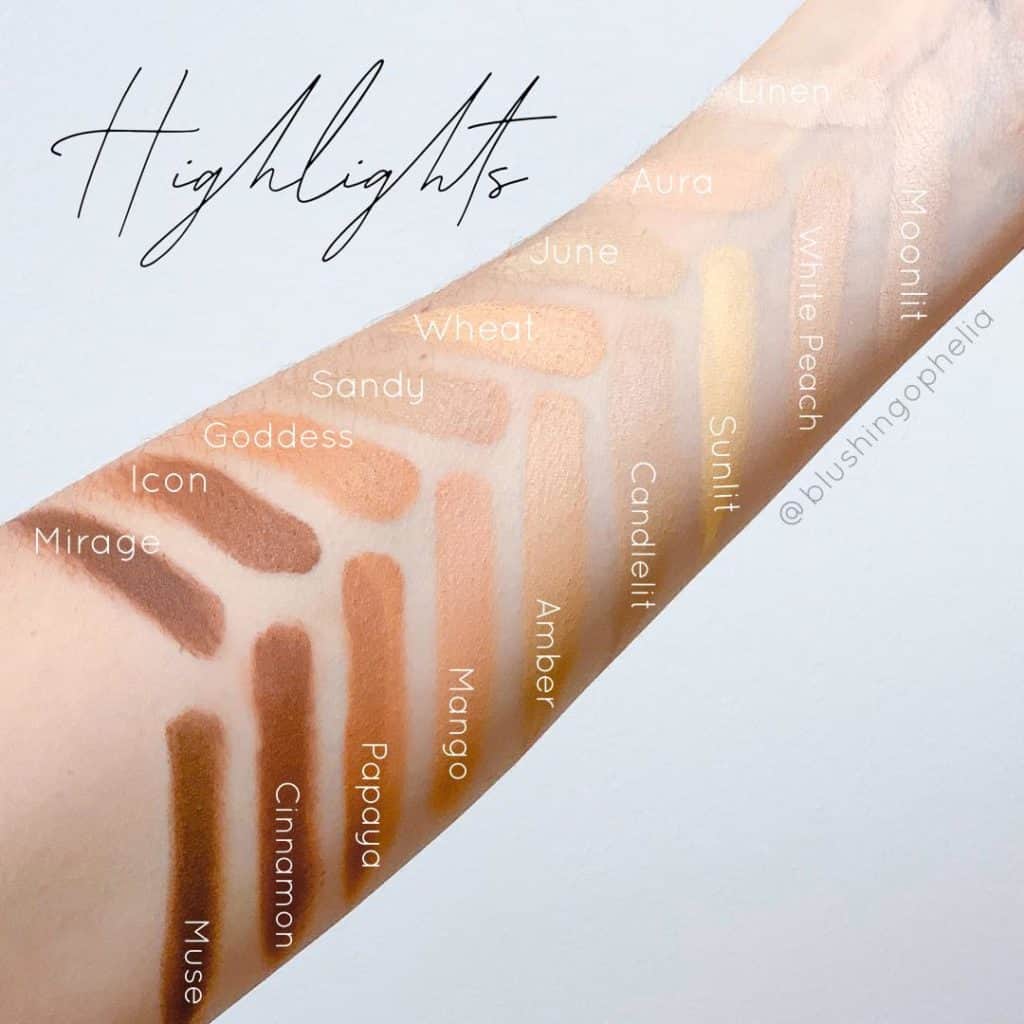 highlight swatches